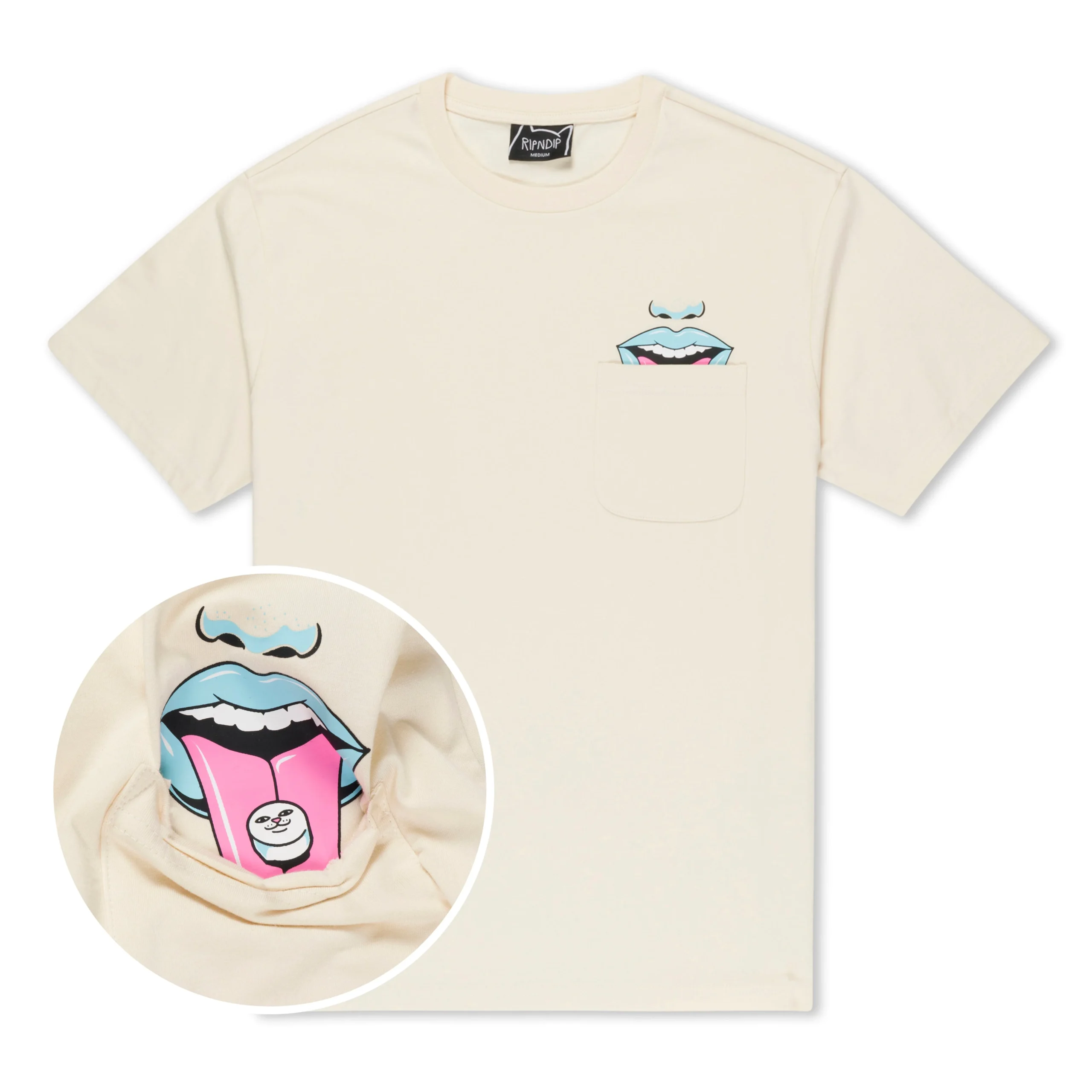Take Your Meds Pocket Tee (Natural)
