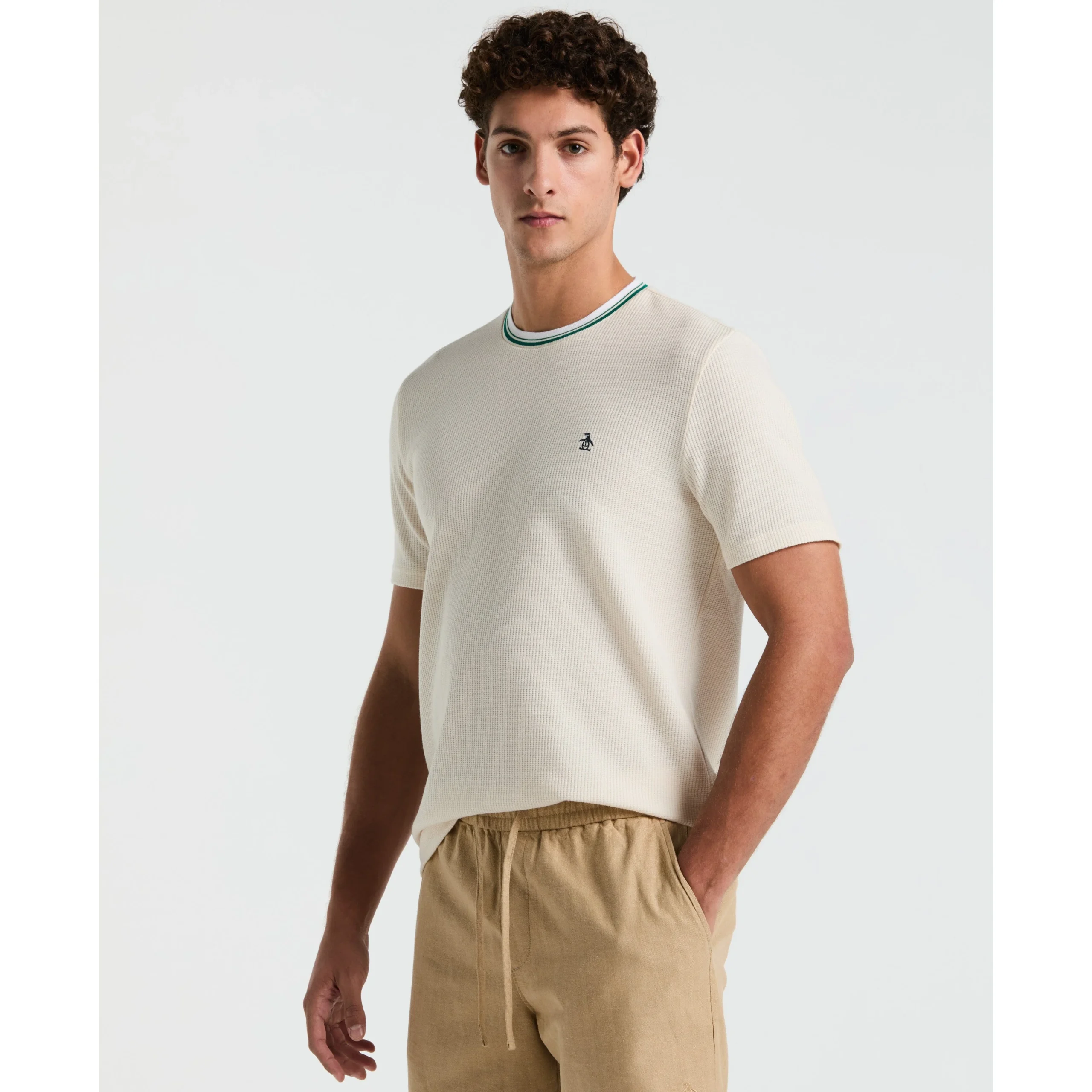 Textured Ringer Tee