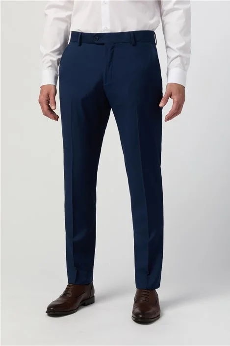 Antique Rogue Slim Fit Curtis Sapphire Men's Trousers, Blue