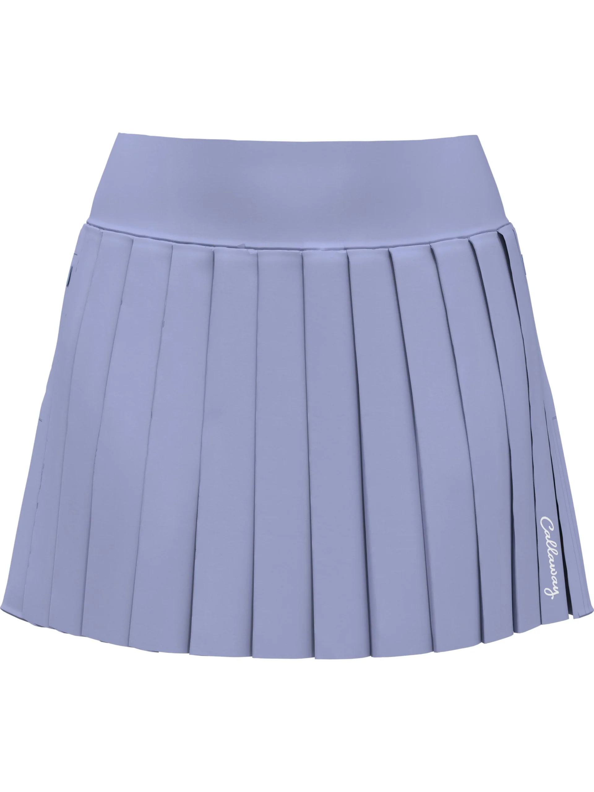 Womens 16" High Waist Pleated Solid Golf Skort