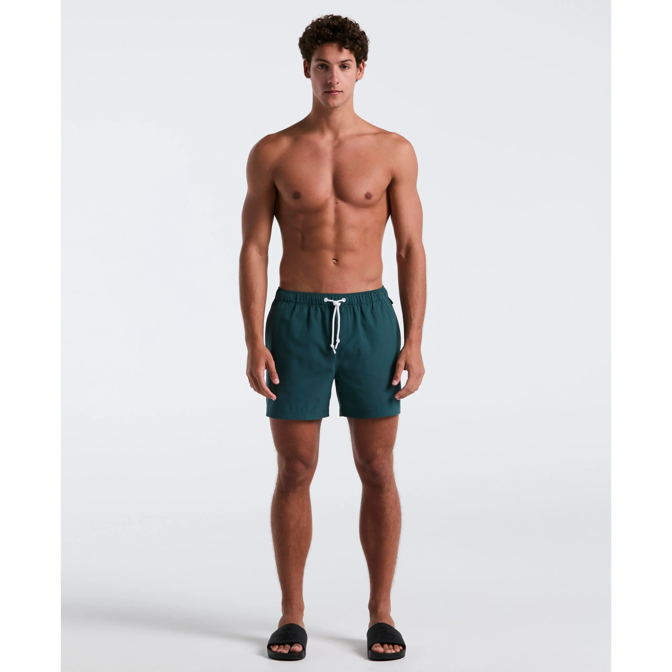 5" Box Solid Swim Short