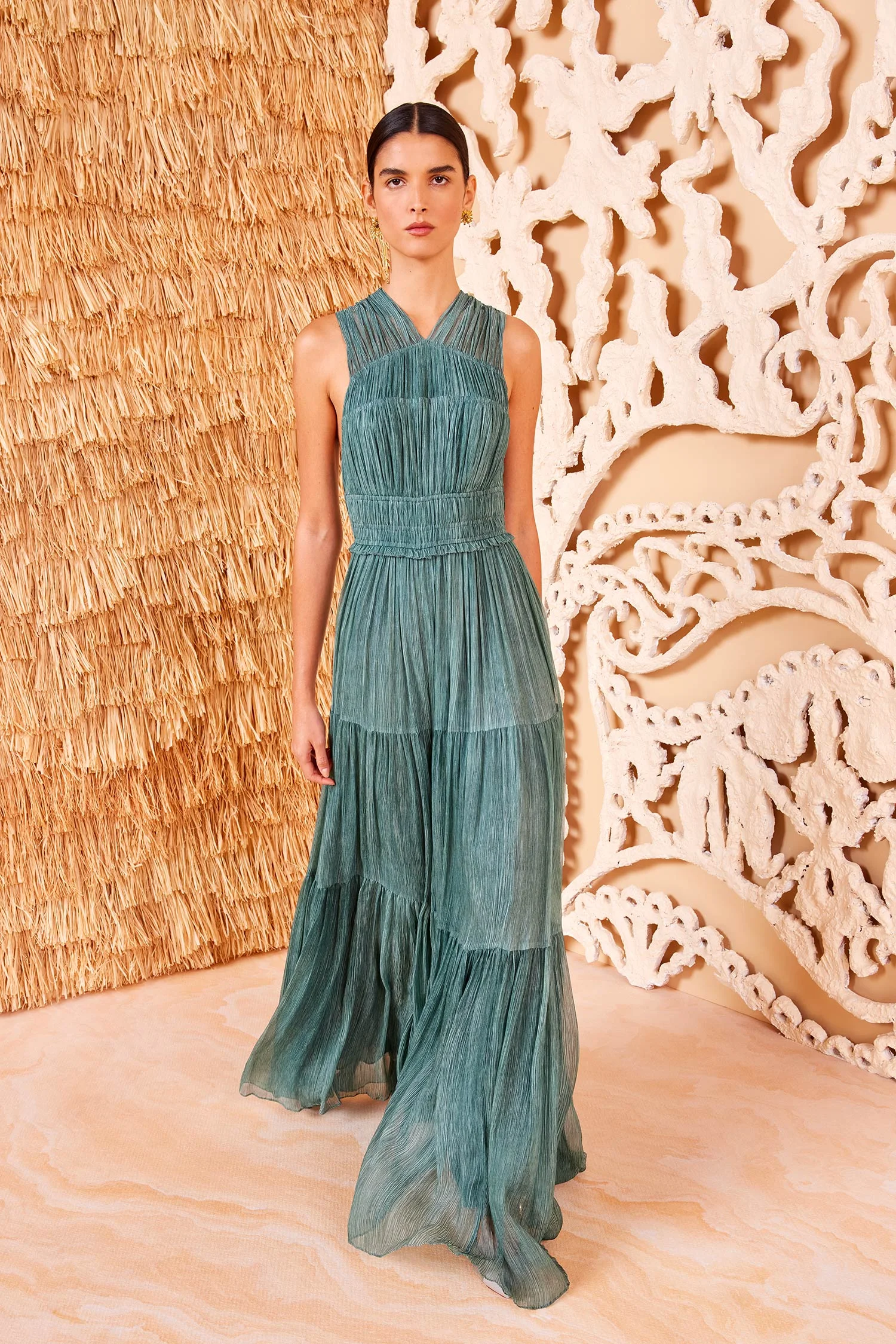 Freesia Gown Kelp Borderfree