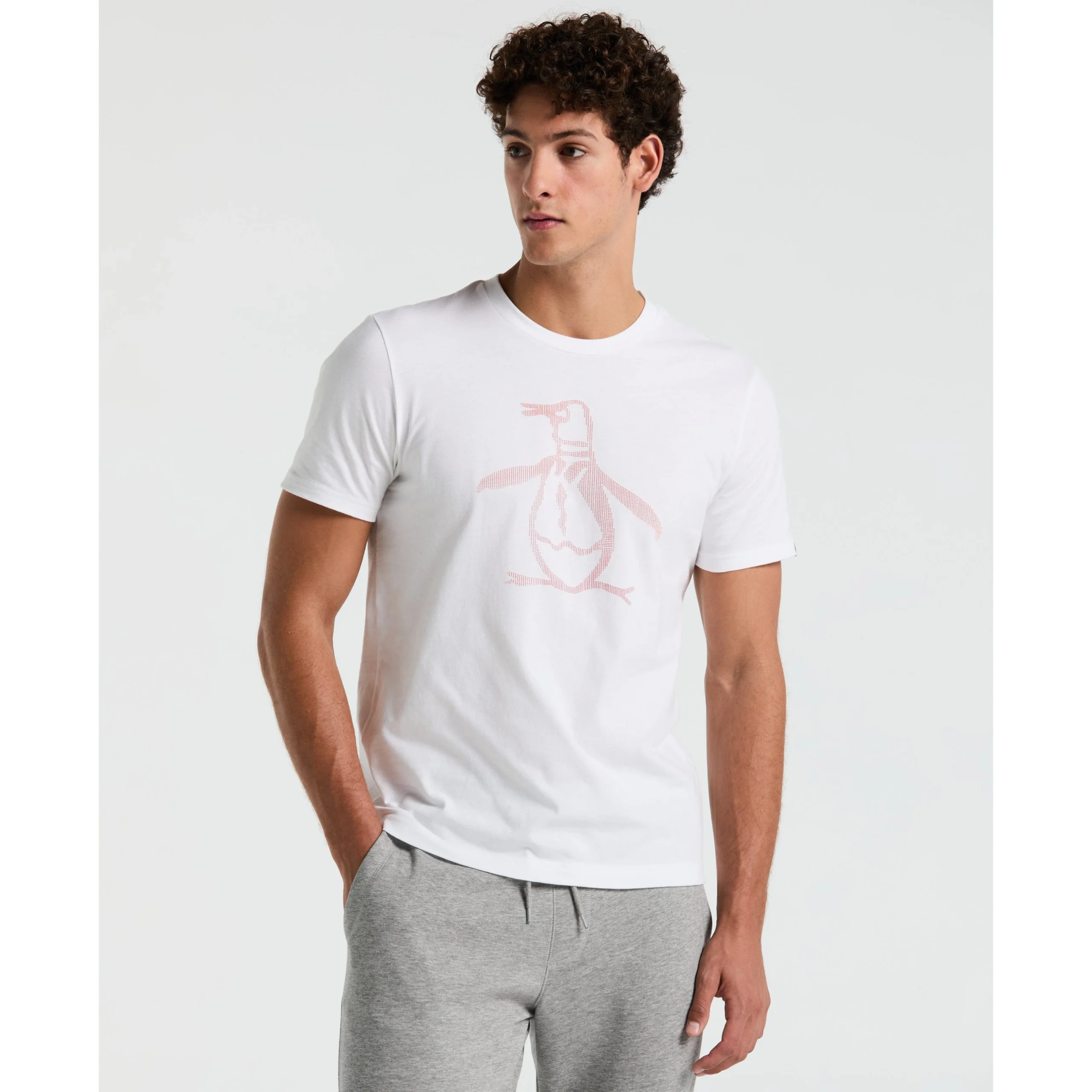 3D Dot Penguin Jersey Graphic Tee
