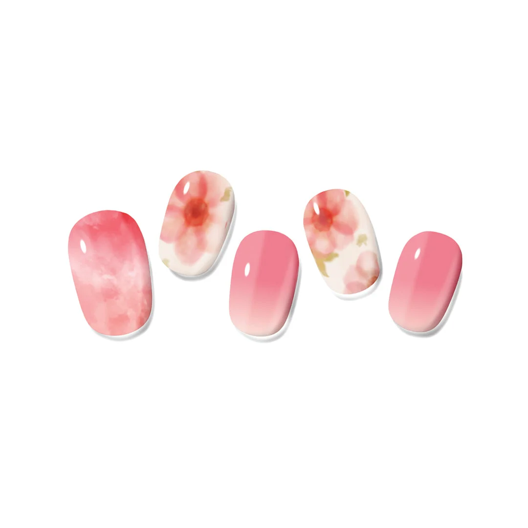 Gel Nail Kit - Pink Floral
