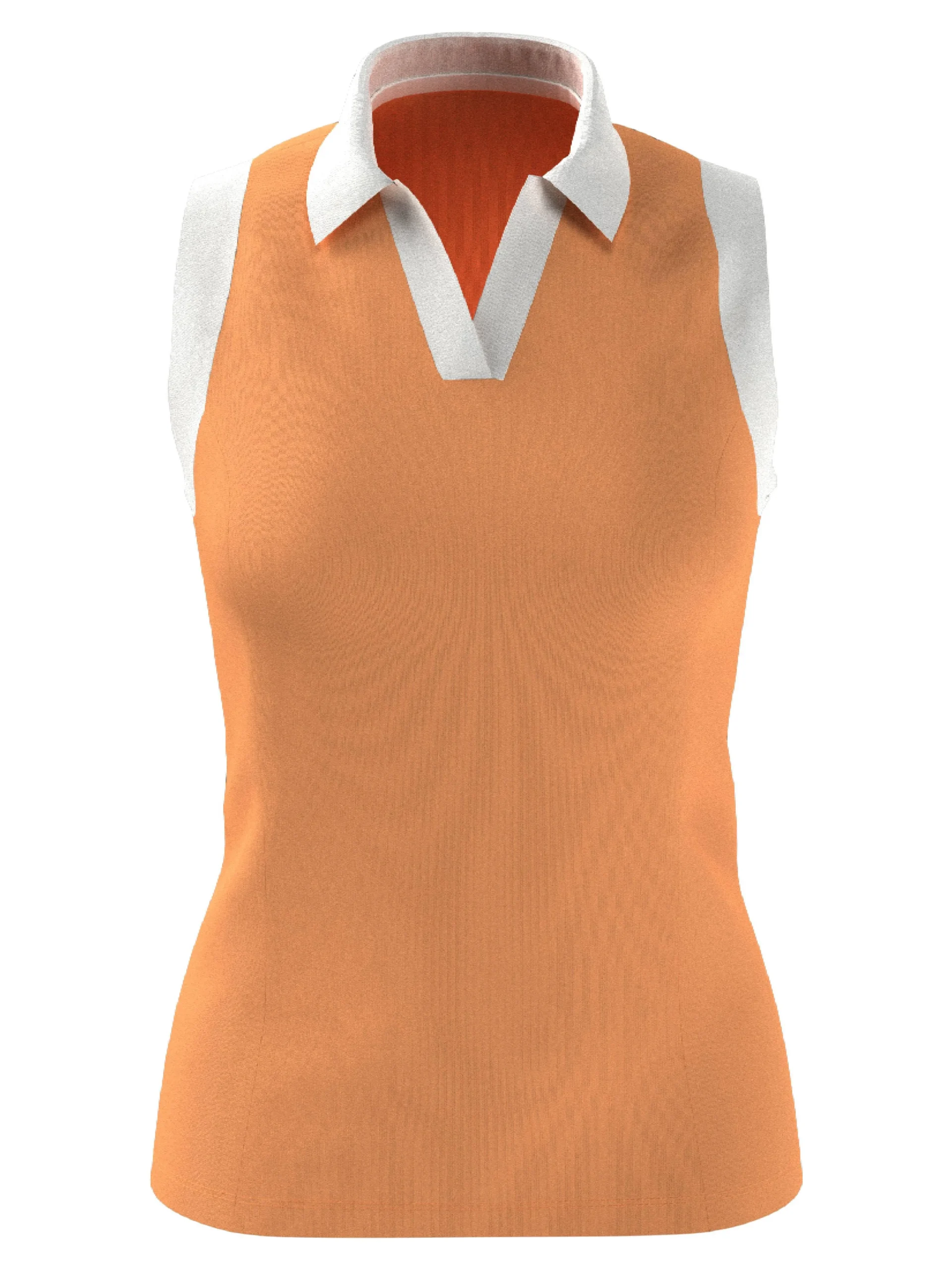 Womens Color Block V-Placket Golf Polo