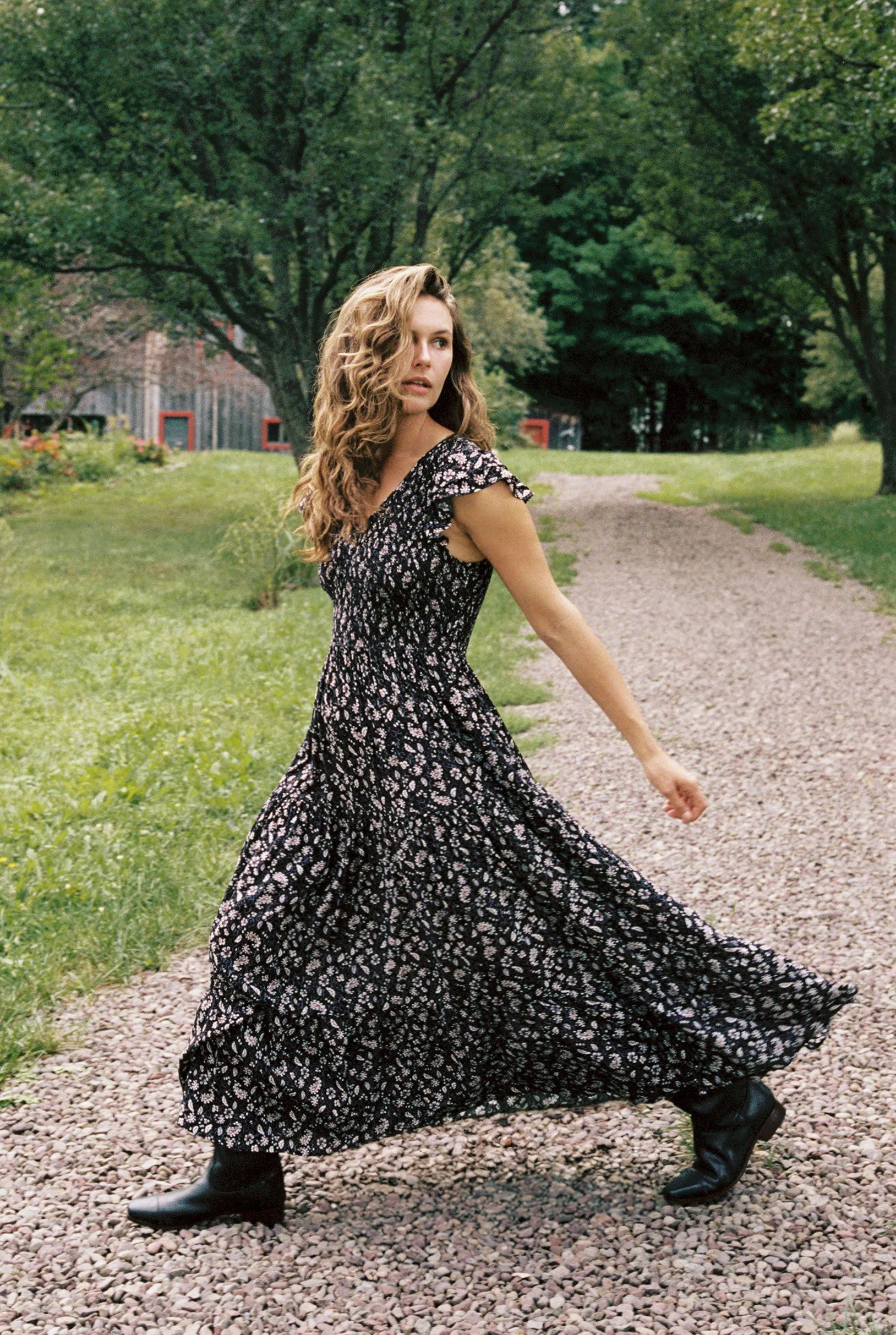 The Bodie Dress | Amethyst Paisley - Borderfree