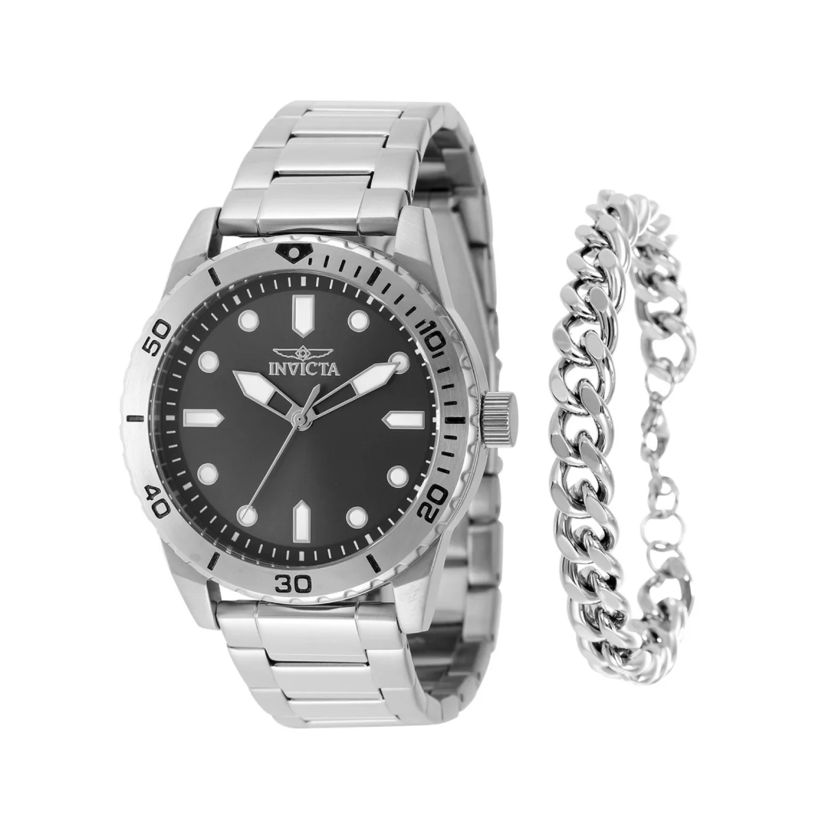 Invicta Specialty Men's Watch - 43mm, Gold, Steel With Bracelet Set (48309)