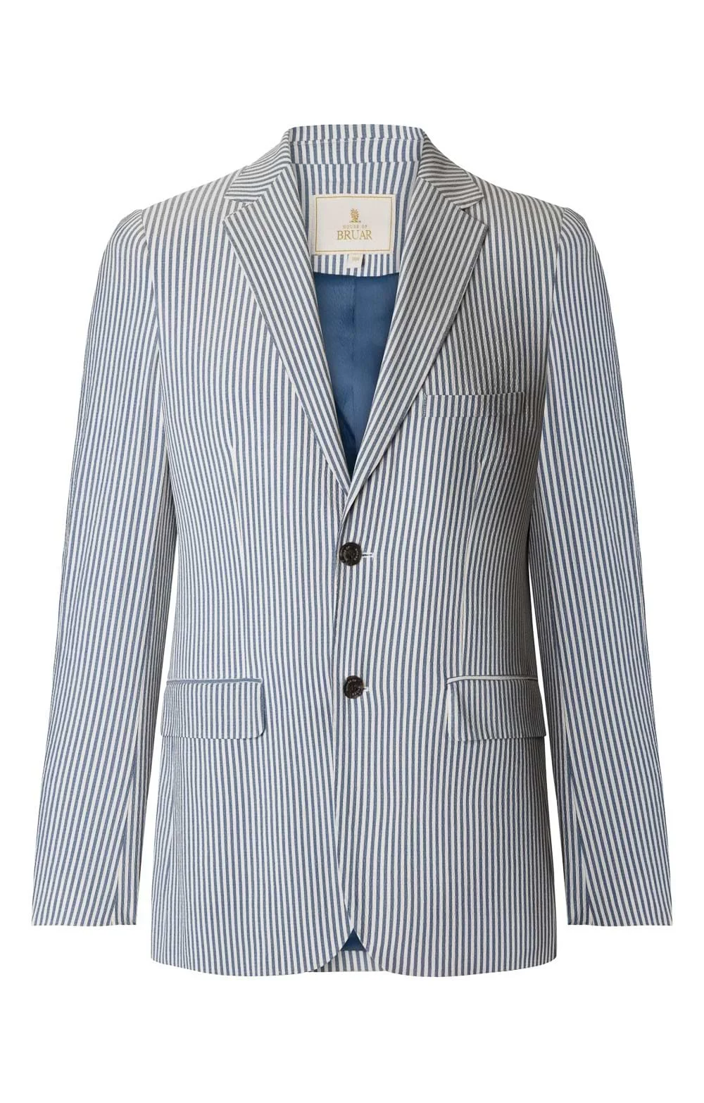House of Bruar Men's Linen Seersucker Stripe Jacket