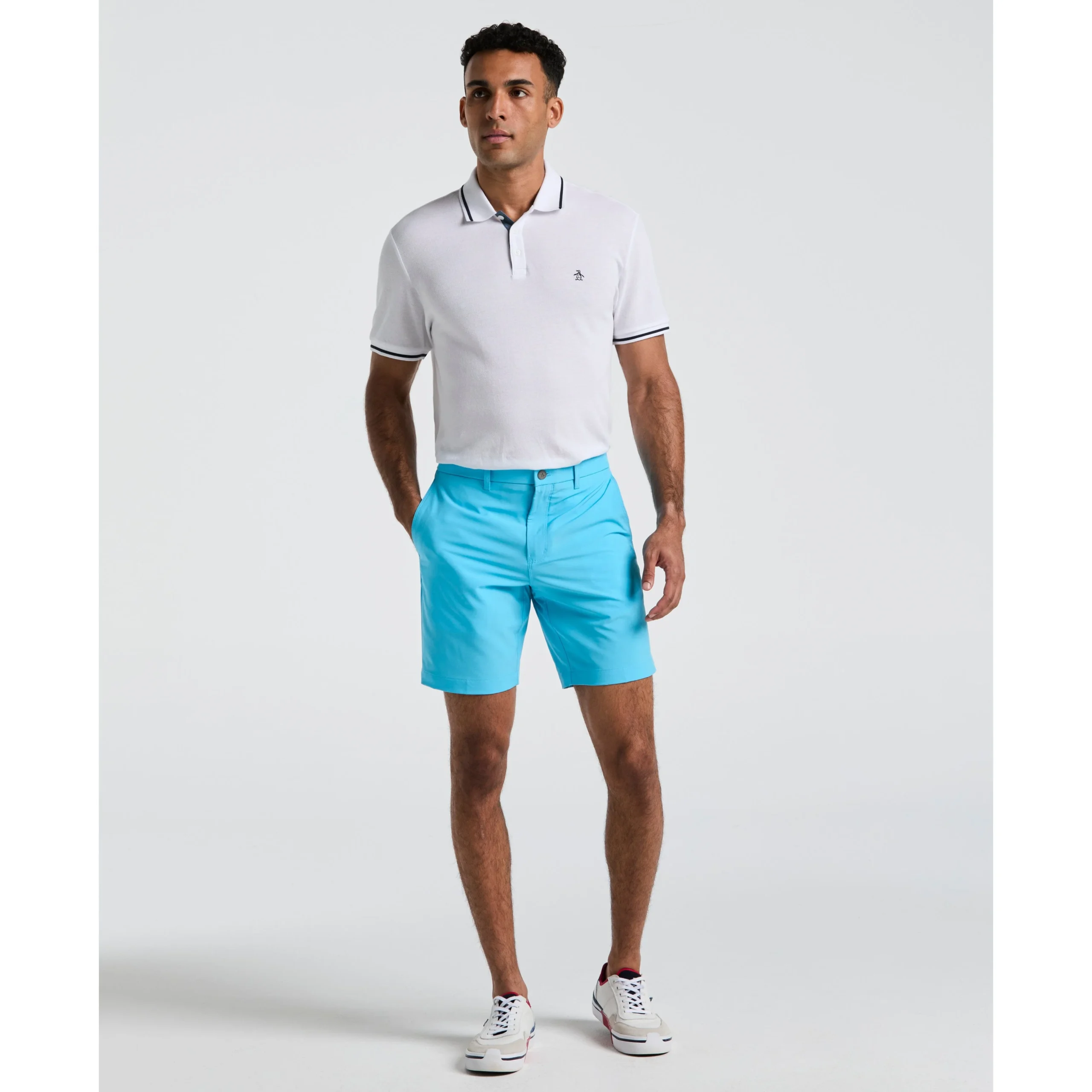8" Technical Flat Front Golf Short