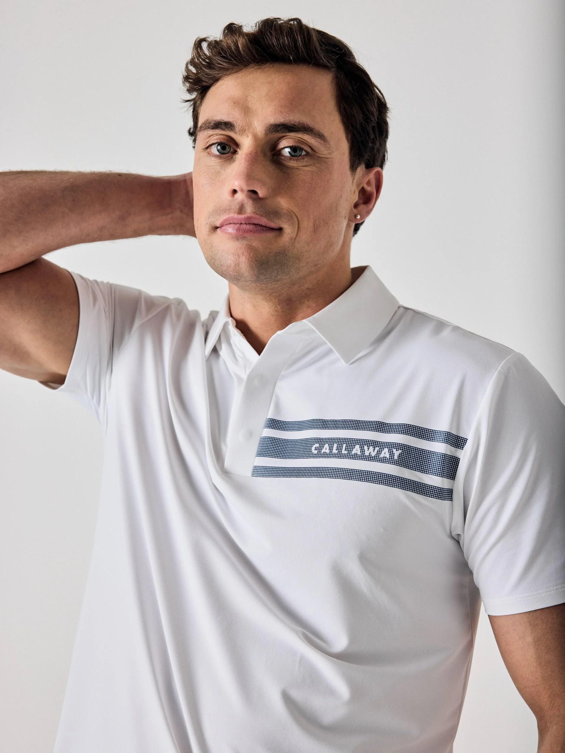 Callaway Legacy Collection™ Mens Triple Track Chest Block Golf Polo