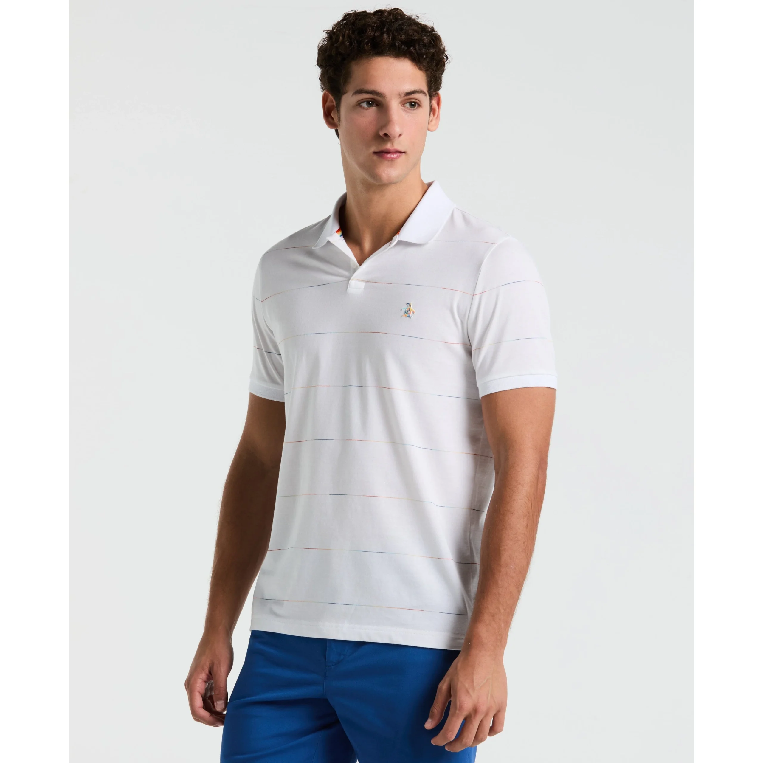 Pride Space Dye Stripe Polo