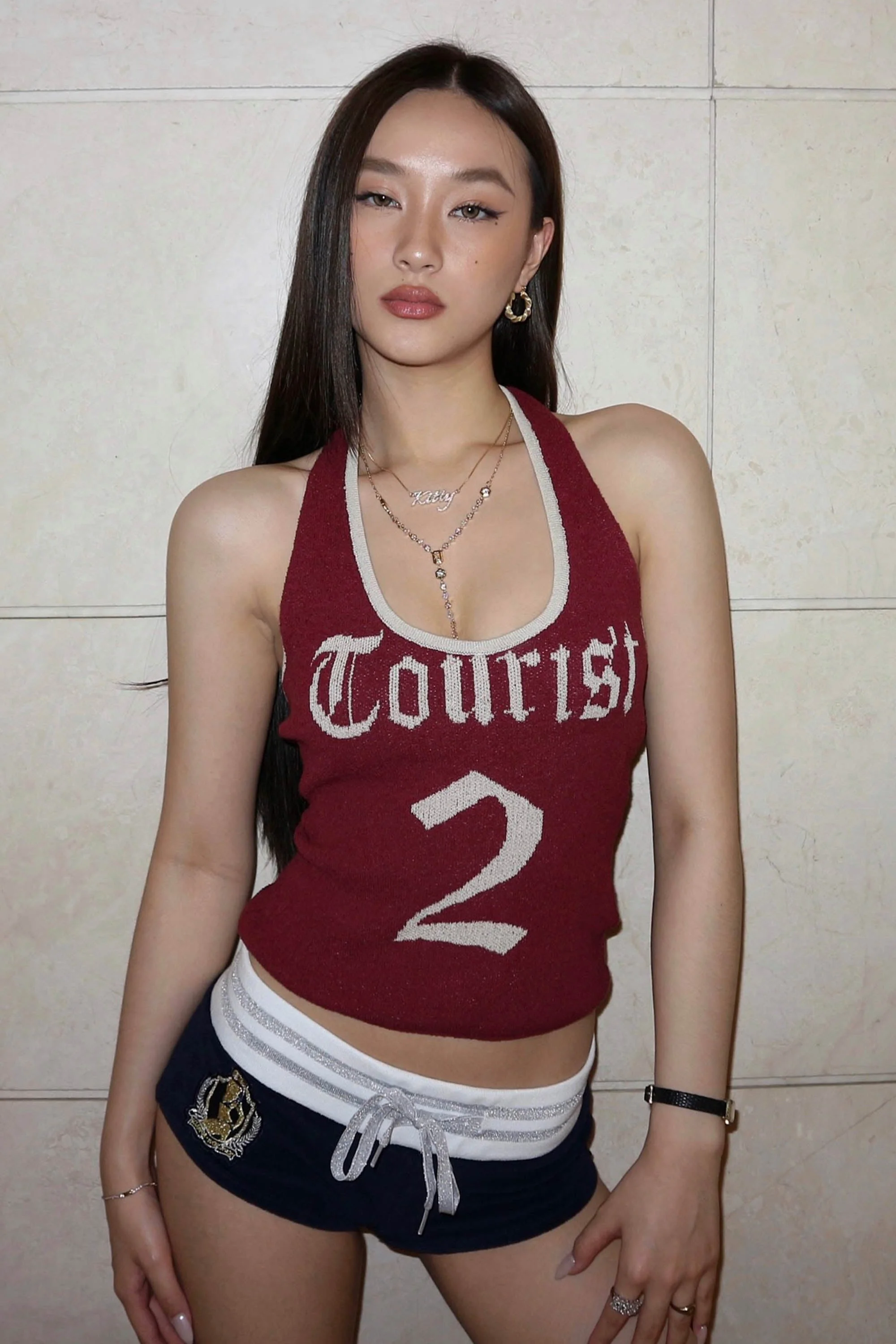 Tourist Boucle Halter Red - Borderfree