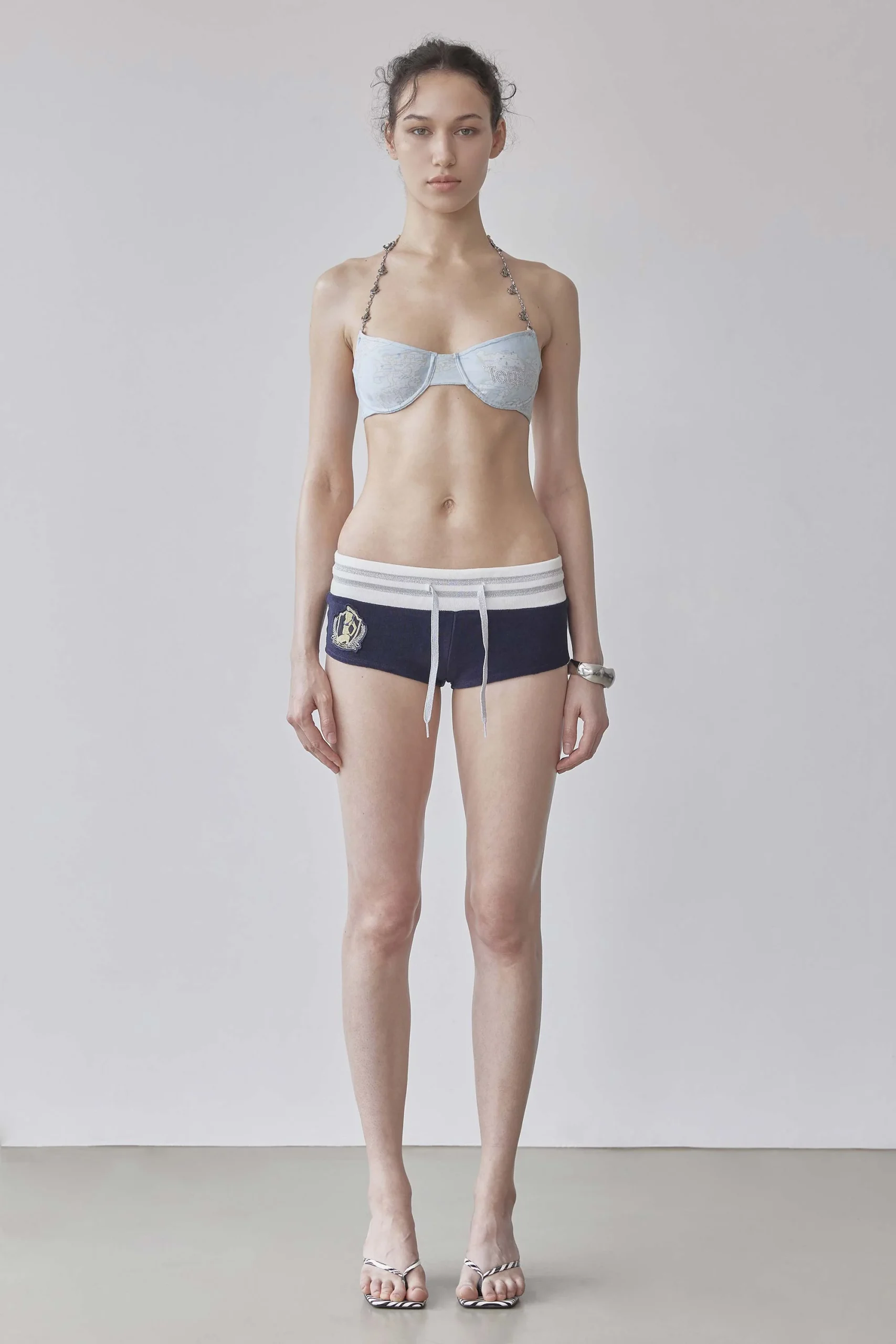 ★SCULPTOR★ Marine Terry Shorts Navy SC25S419NA Marine Terry Shorts Navy - Borderfree