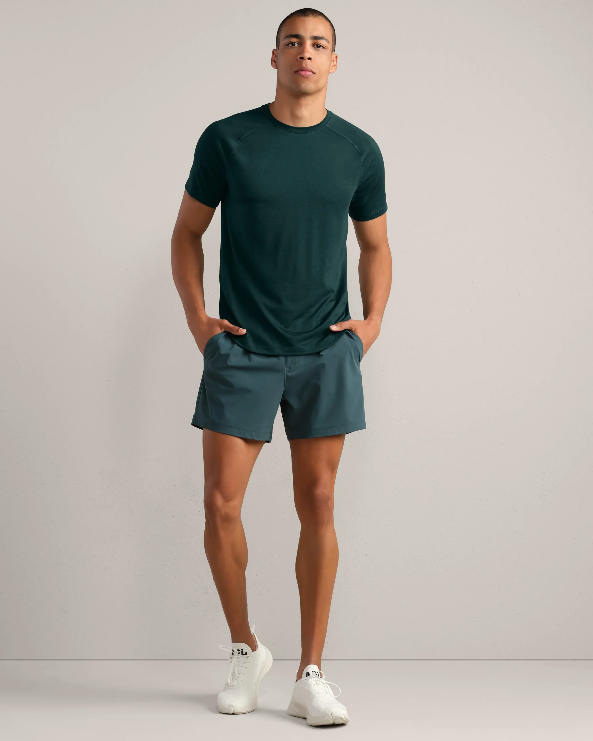 Atmosphere Tee -- Moss Green Heather