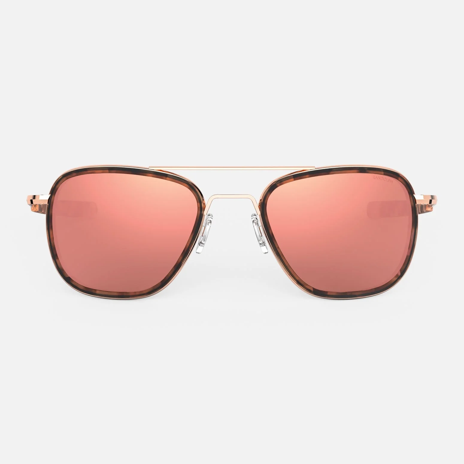 Aviator Fusion - 22k Rose Gold & Rose Tortoise Inlay & Rose Gold