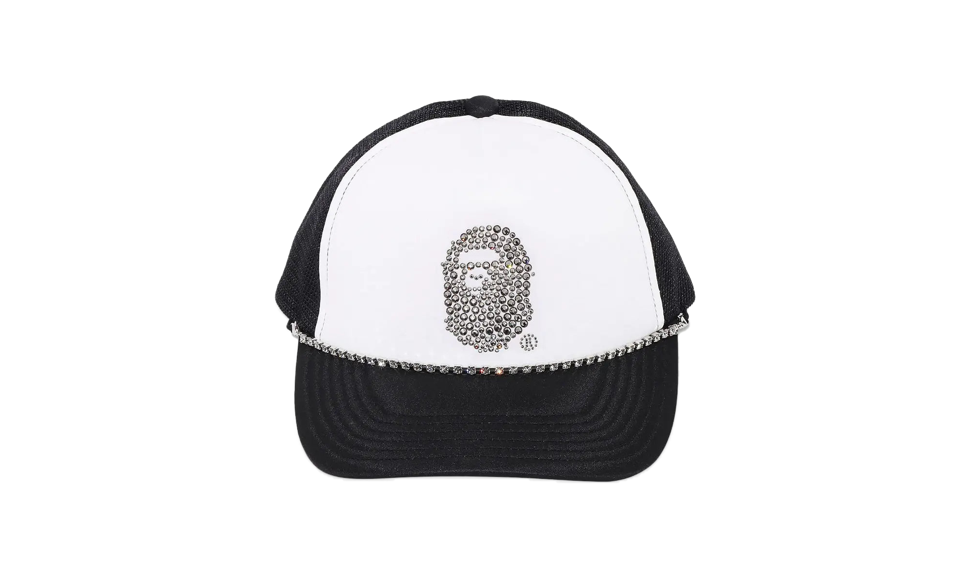 帽子 CRYSTAL STONE APE HEAD MESH CAP BLACK Crystal Stone Ape Head Mesh Cap 