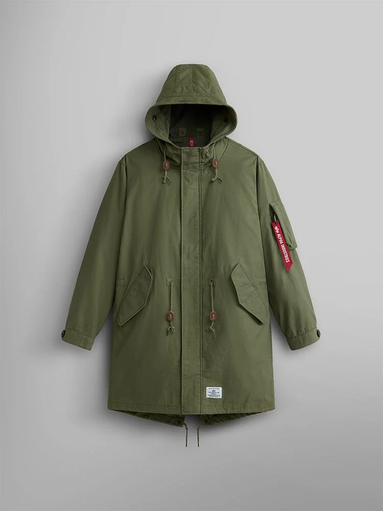 ジャケット・アウター DENHAM TECHNICAL MODS PARKA Ladies Denham Trouper Parka Army Green Medium