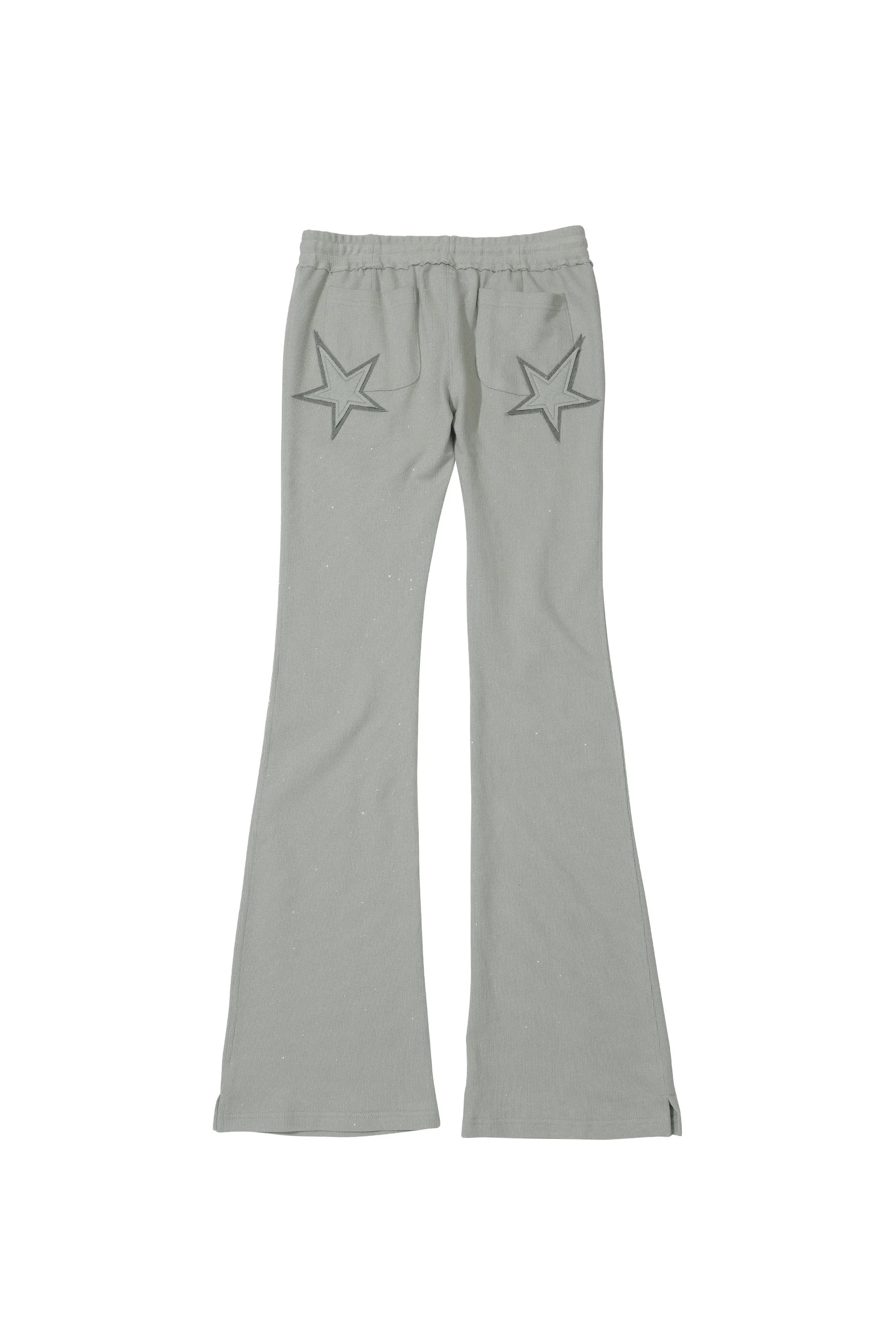 ★SCULPTOR★ Glitter Boots Cut Sweatpants Sage SC24A427NMGR Glitter Boots Cut Sweatpants Sage - Borderfree