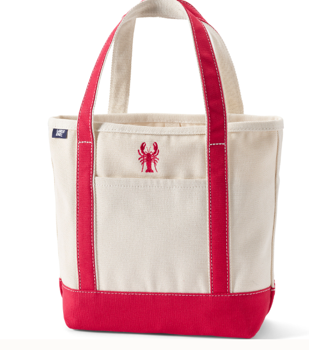 Medium Open Top Limited Edition Lobster Canvas Tote Bag