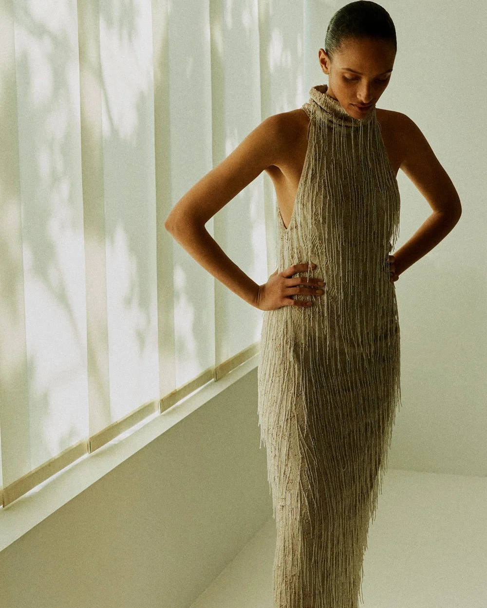 ILTA - Simone Beaded Fringe Gown | Wardrobe Apparel - Borderfree
