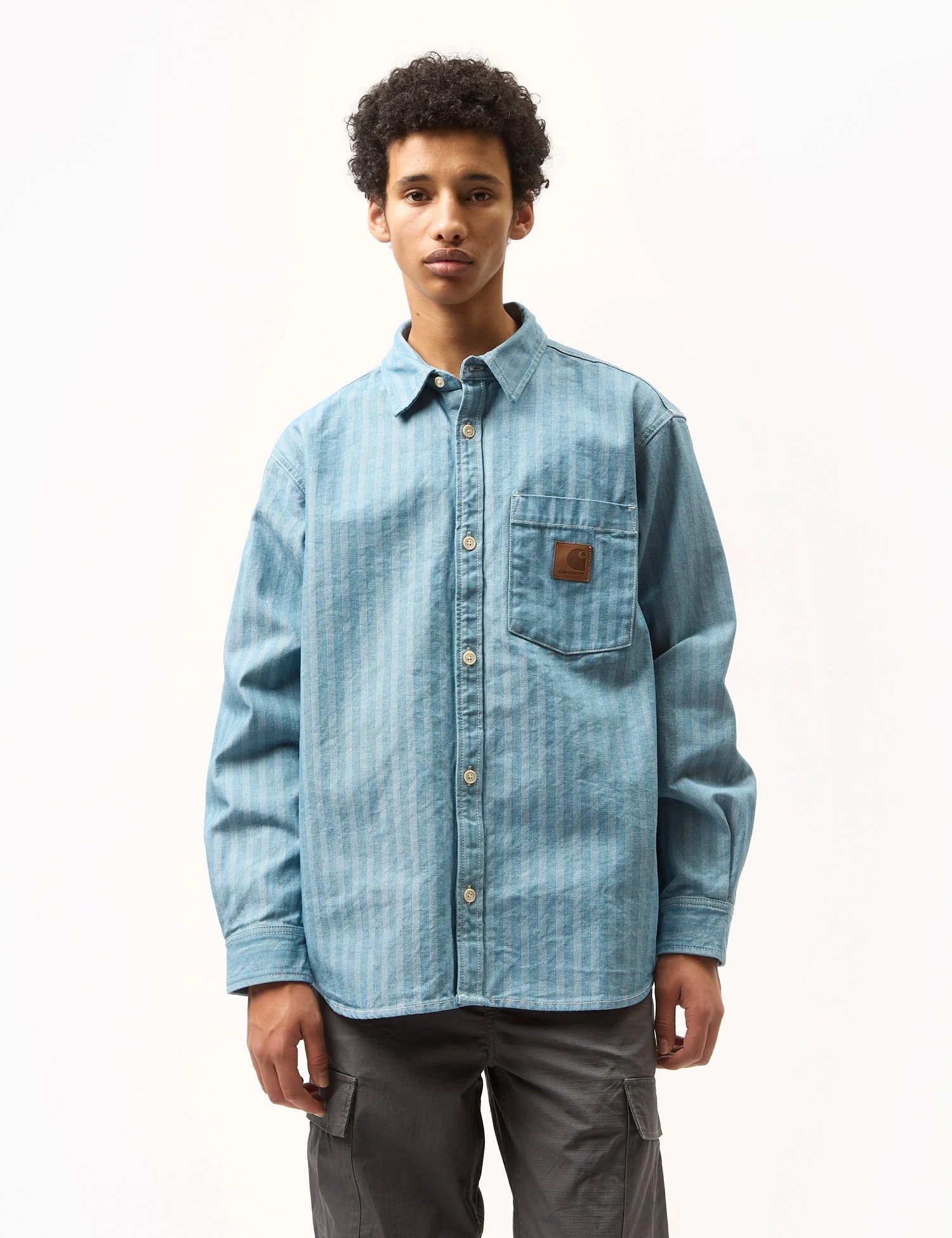 Carhartt WIP Menard Over Shirt - Blue Rinsed | Urban Excess