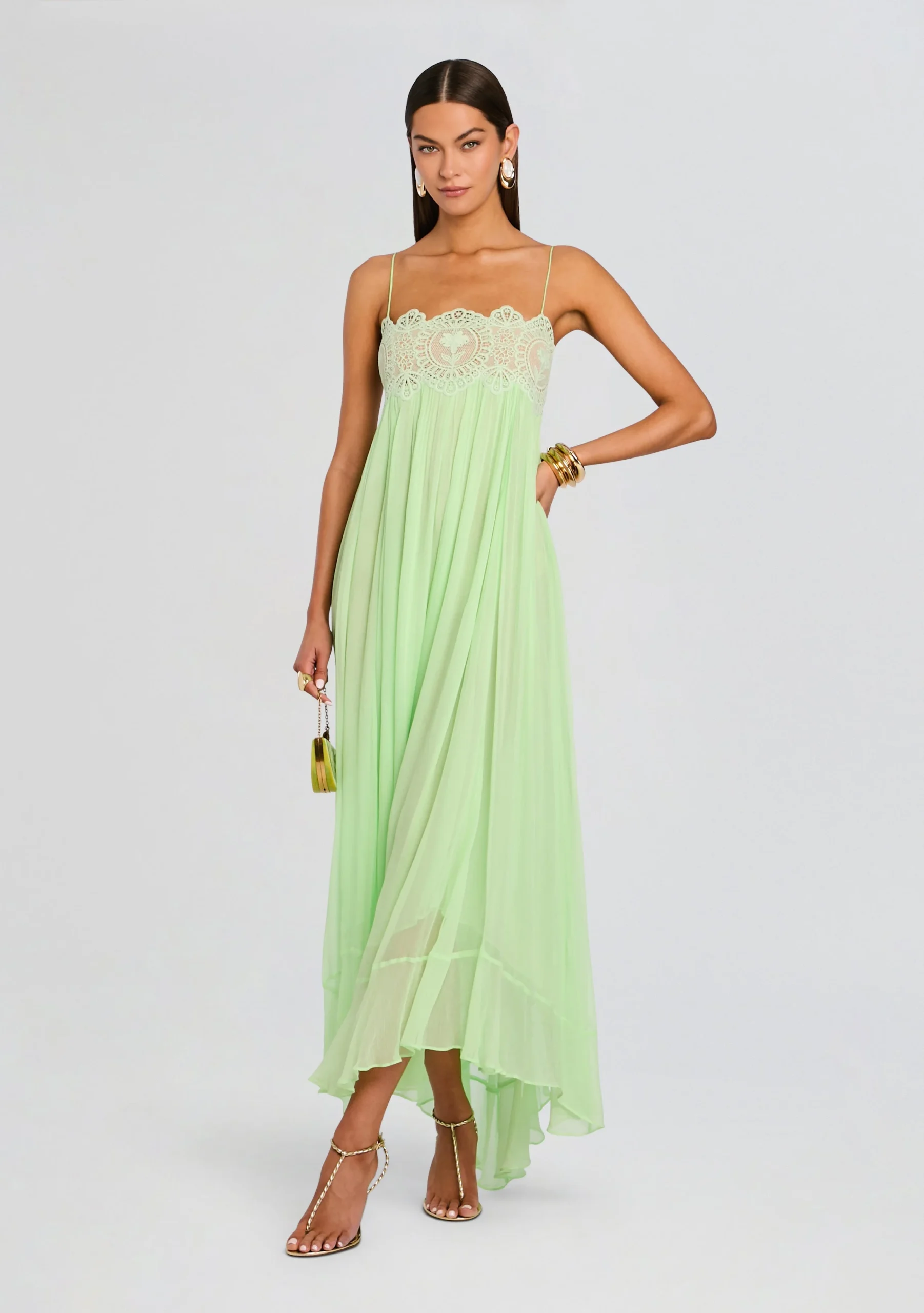 green emerald velvet dress Flying Home Midi Dress in Green My Sleeping Gypsy S / Green