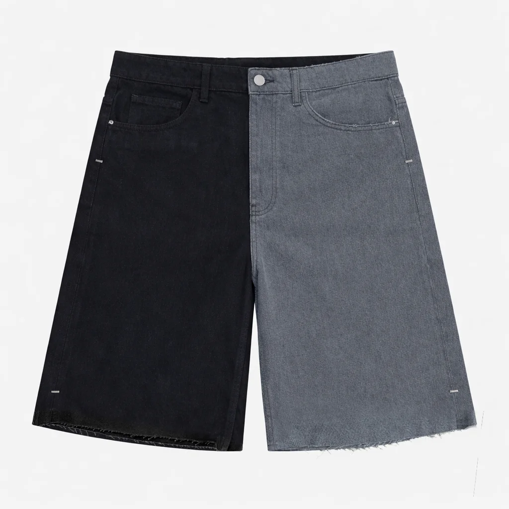 SPLIT BAGGY JEANS SHORTS | Askyurself - Borderfree