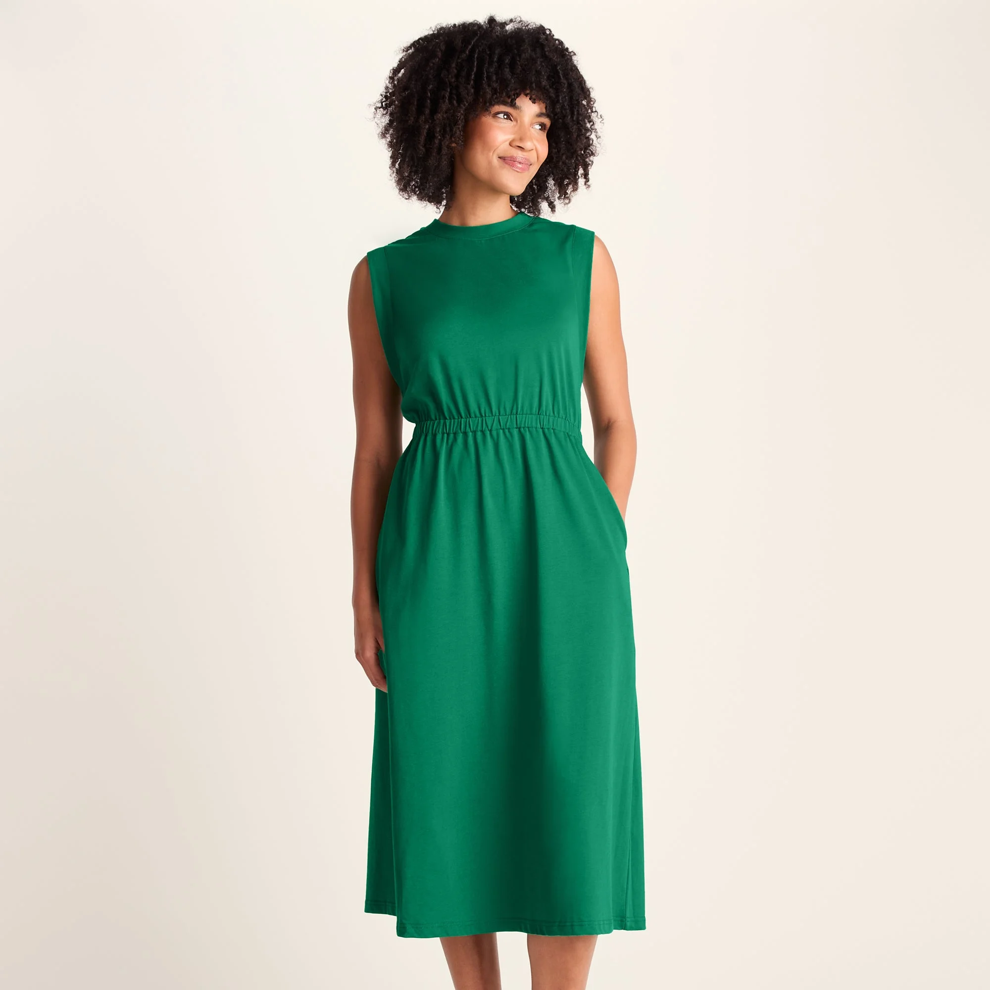 Ebony Womens Supersoft Dress - Green by Tog24