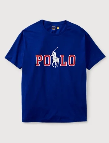 Big & Tall Men's Red White & Blue Big Pony T-Shirt