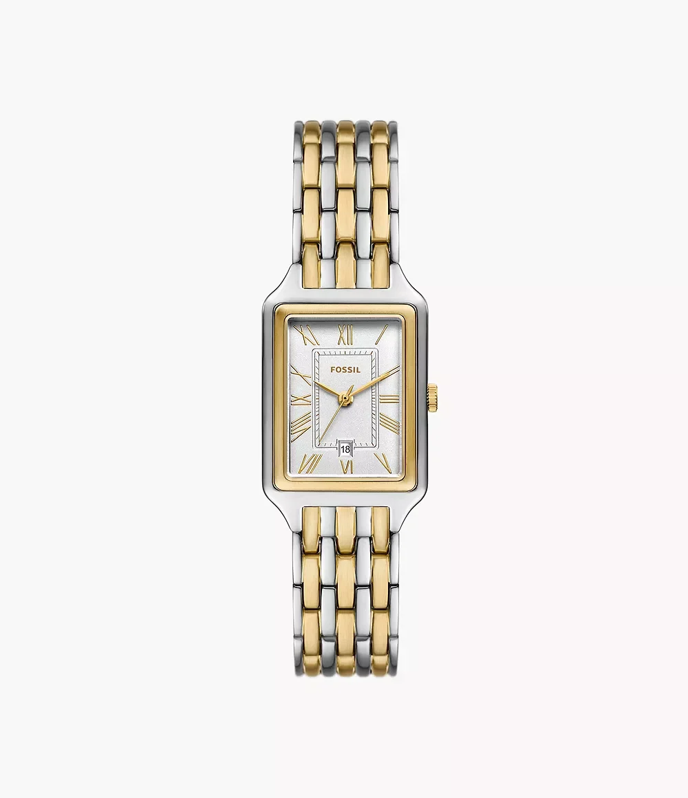 Fossil Women's Raquel Three-Hand Date Two-Tone Stainless Steel Watch - Gold /Silver