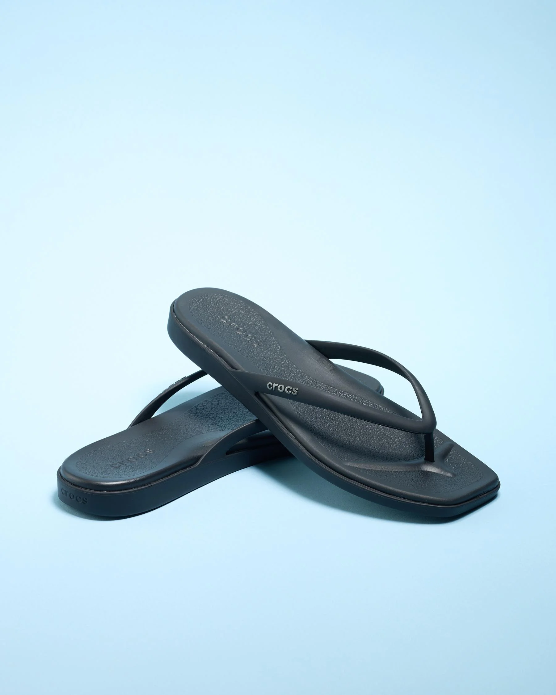 Crocs Women's Miami Flips Shoes in Black | Size M8W10 by City Beach