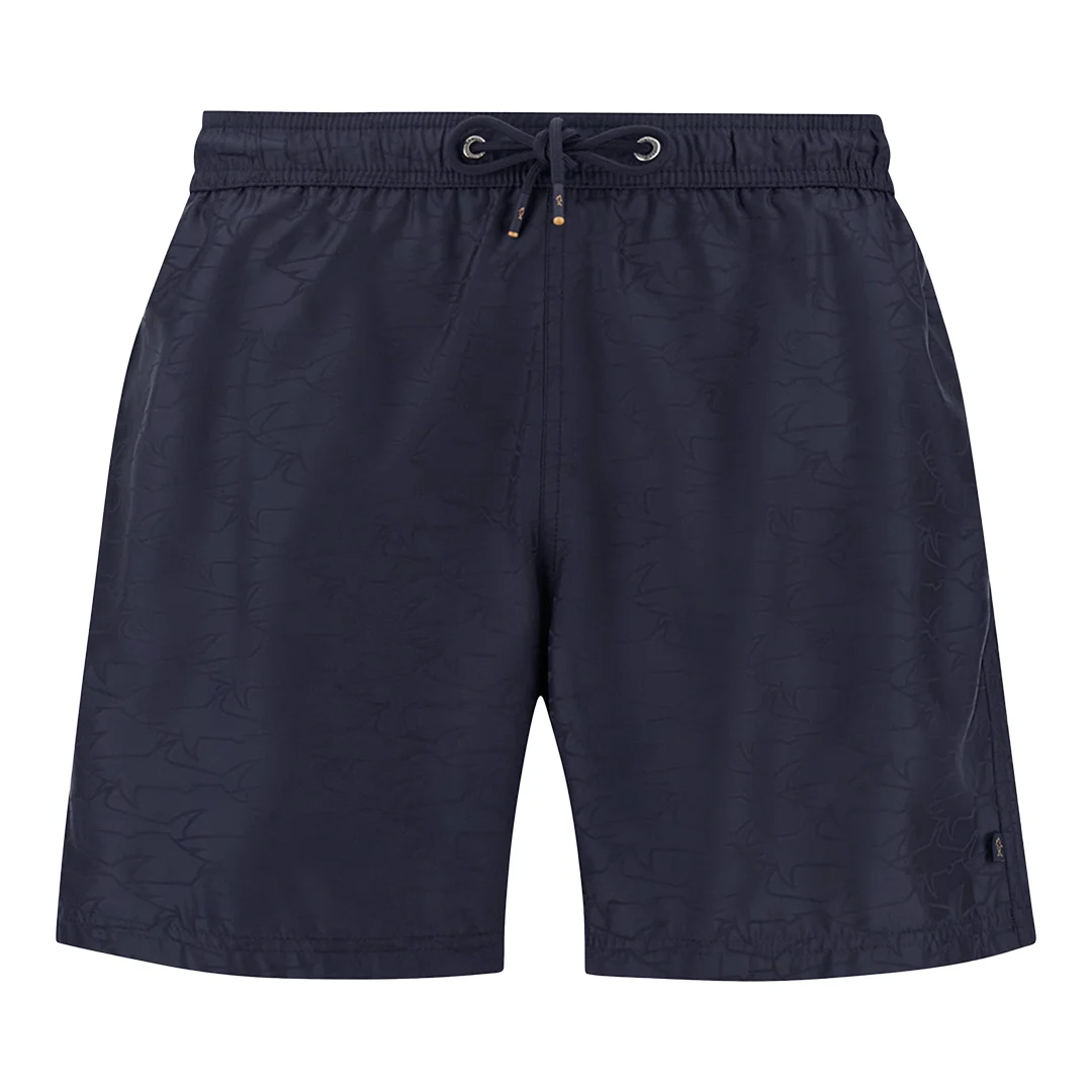 Paul & Shark - Costume da bagno Portofino con stampa Sharks Waves, Uomo, BLU DAMA, Taglia: XXL
