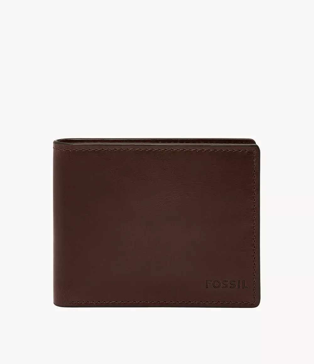 Fossil Men's Derrick Rfid Bifold - Brown