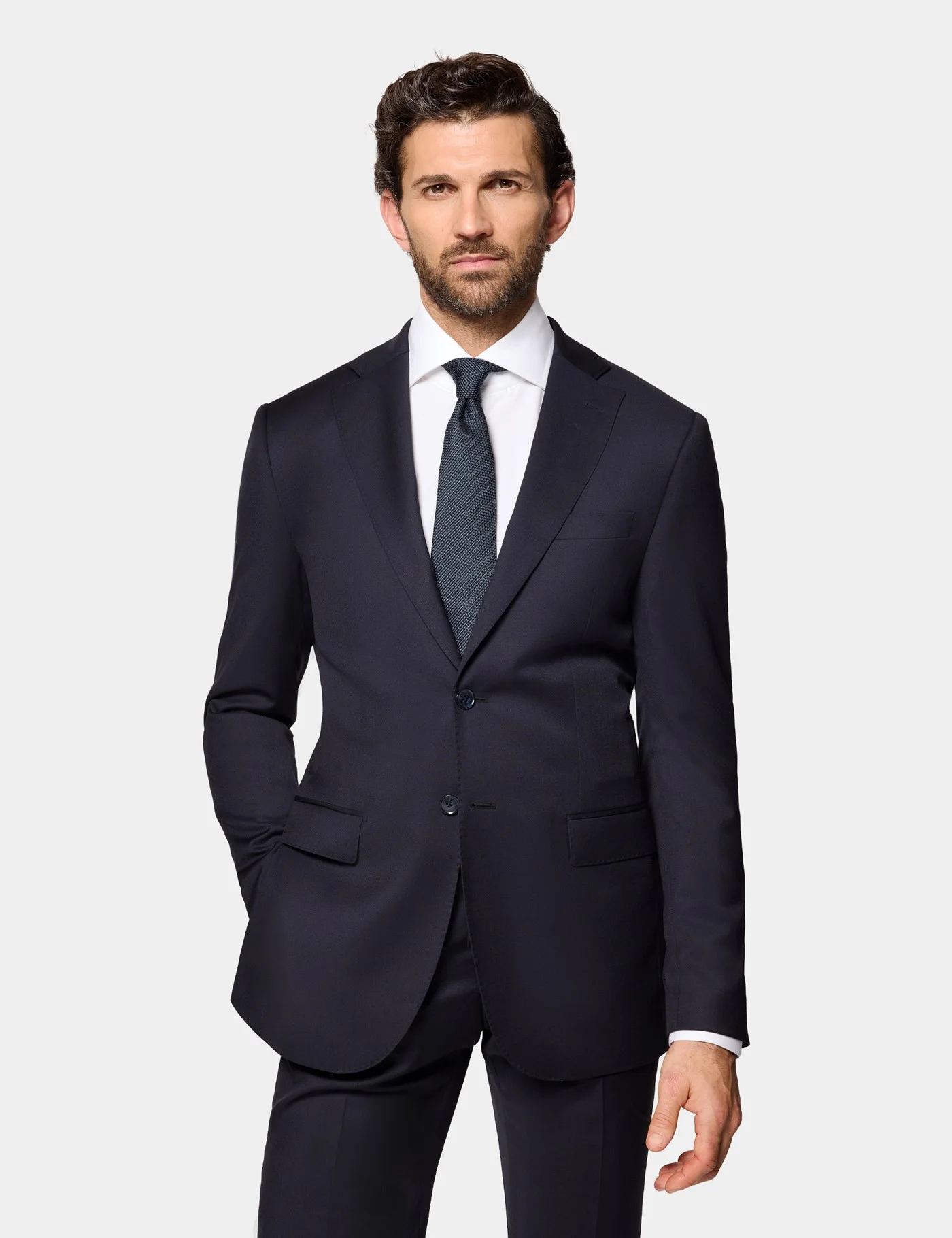 Hawes & Curtis Slim Fit Navy 1913 Suit Jacket Size: 44 (EU 54)