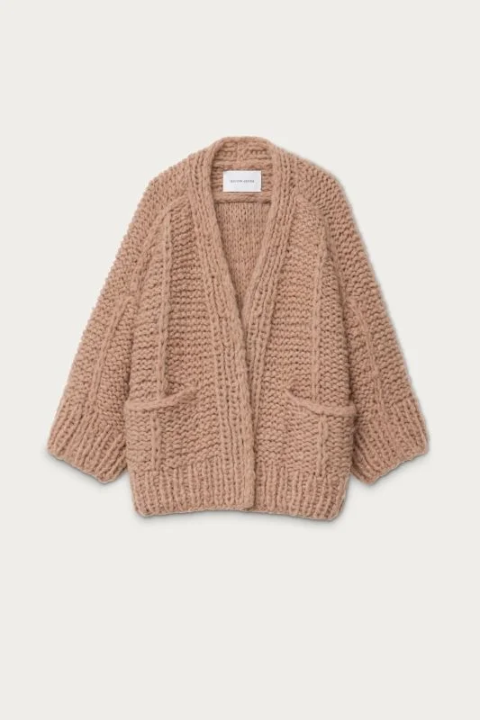 Lofty Textured Yoke Cardigan | Celtic & Co - Borderfree