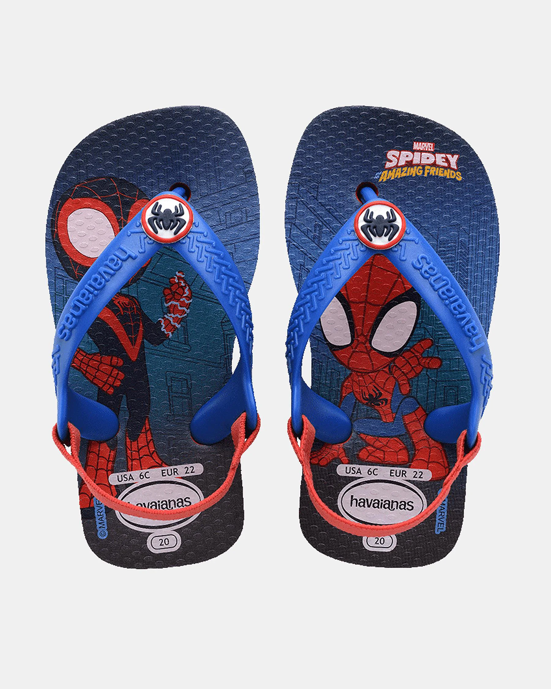Havaianas Toddlers' Marvel Spiderman Flip Flops Slippers in Ruby Red | Size 25/26 by City Beach