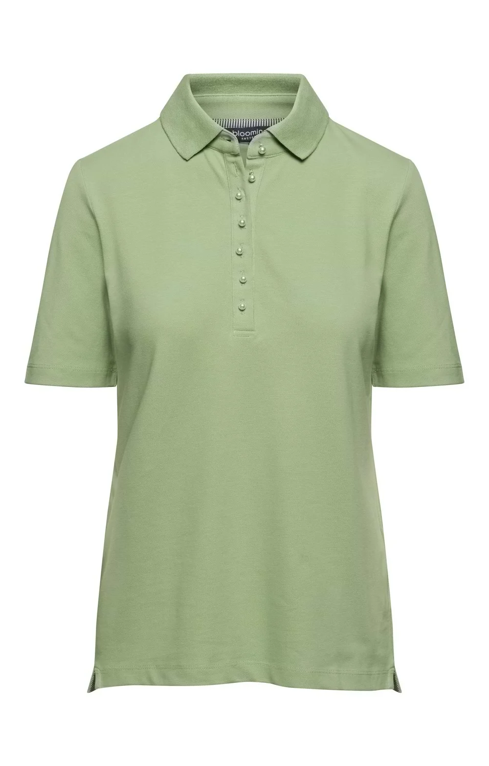 House Of Bruar Ladies Cotton Stretch Pearl Button Pique Polo