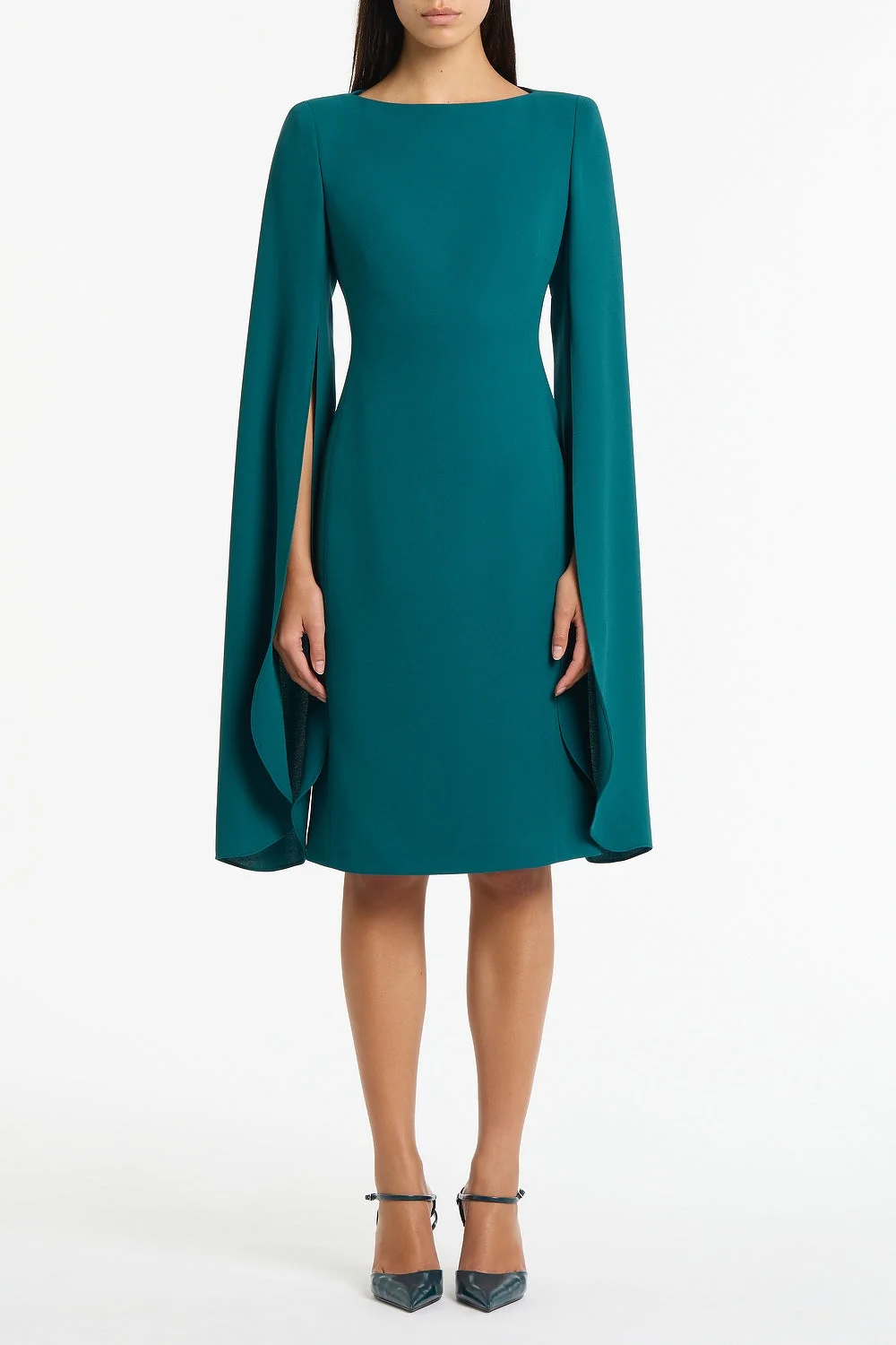 SERPENTINE CREPE LOVERO MIDI DRESS by Carla Zampatti