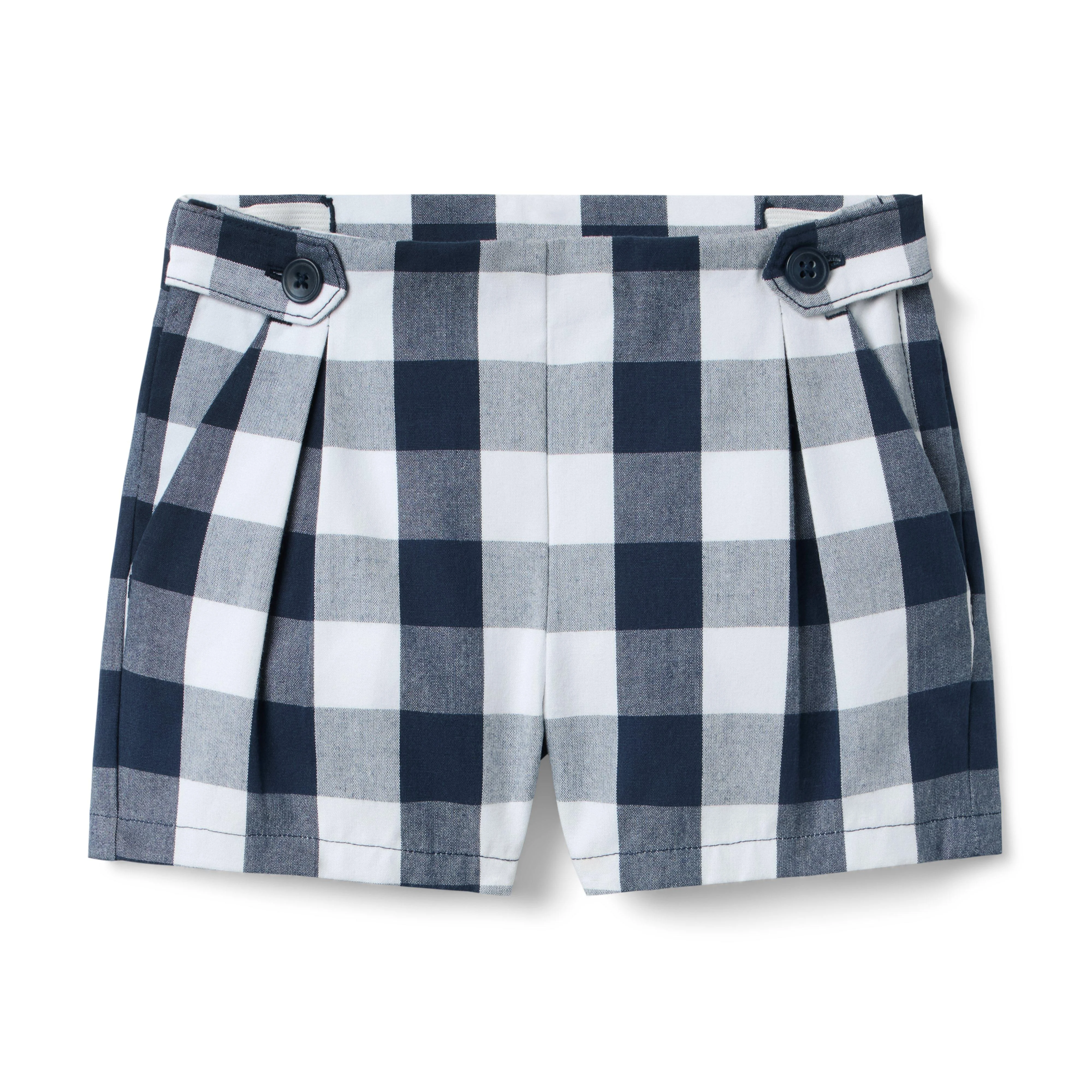 Gingham Button Tab Short by Janie and Jack