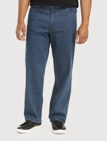 Big & Tall Men's Relaxed Fit Stretch Jeans by DXL Big + Tall