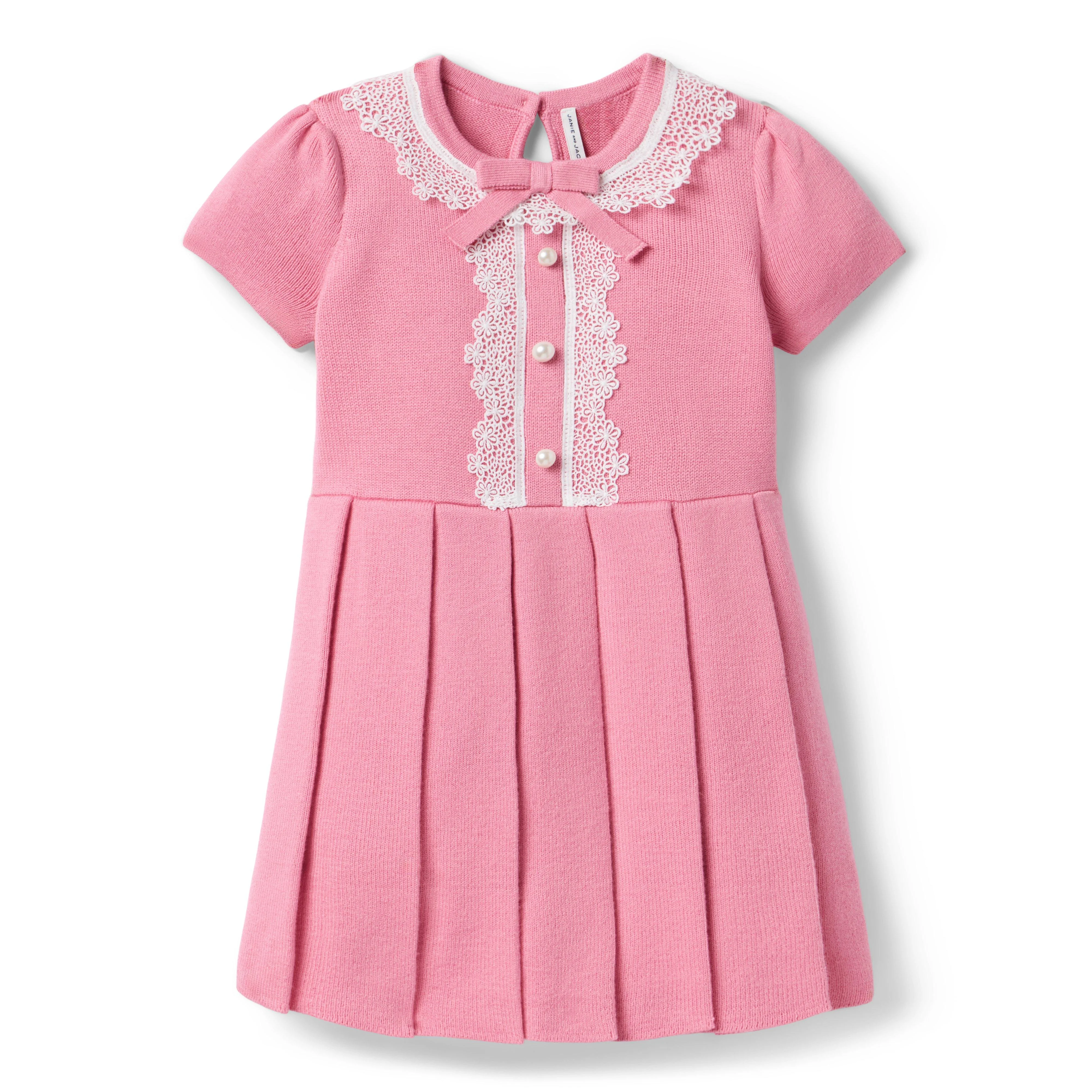 Lace Trim Sweater Dress by Janie and Jack
