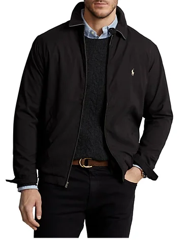 Big & Tall Men's Microfiber Windbreaker by DXL Big + Tall