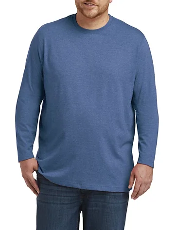 Big & Tall Men's Moisture-Wicking Long-Sleeve T-Shirt by DXL Big + Tall