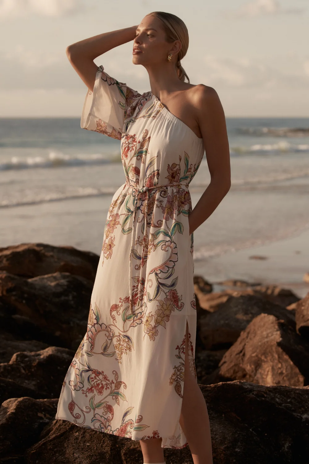 Muse One Shoulder Dress - Verona Paisley by Zoe Kratzmann