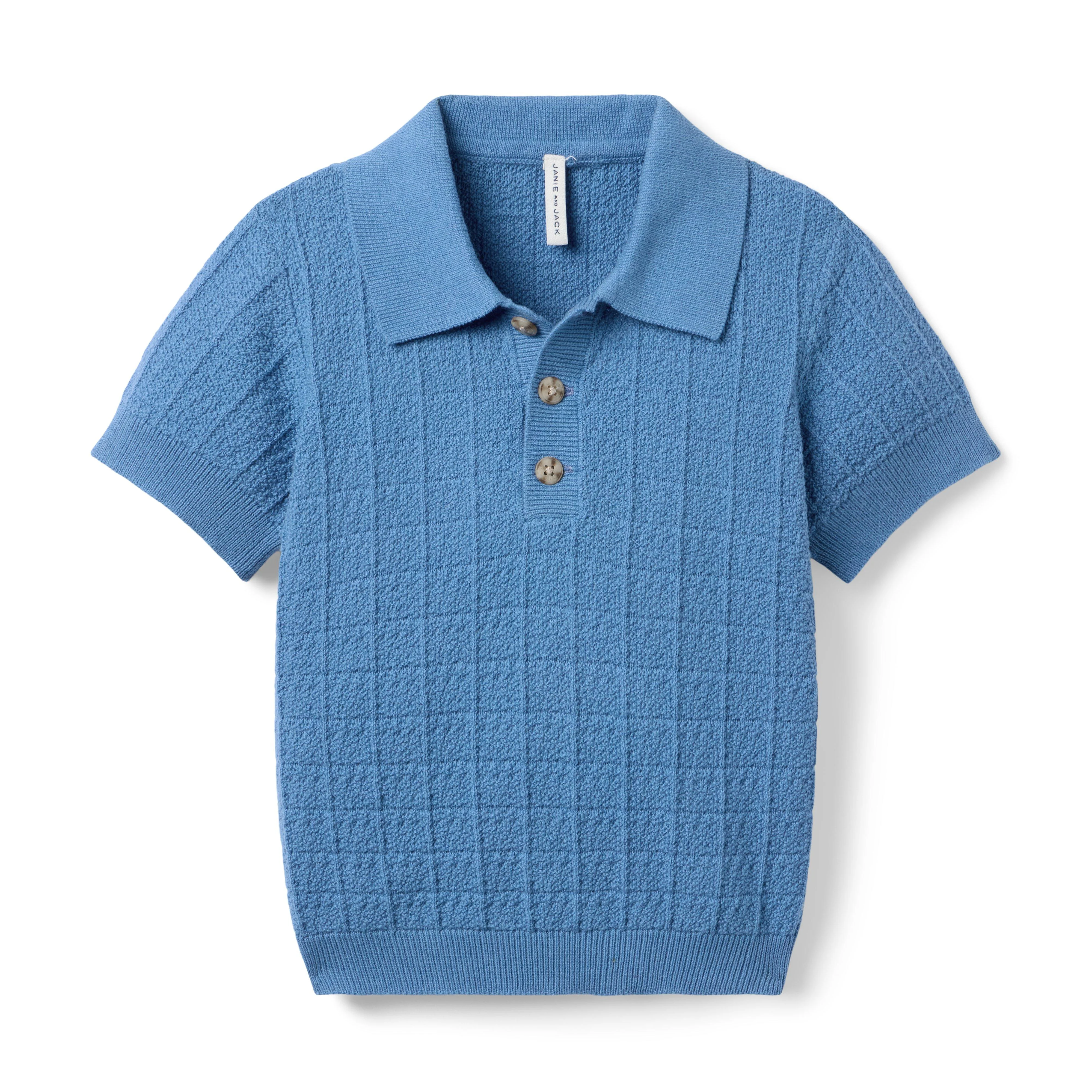 Textured Knit Polo by Janie and Jack